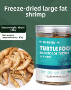 BESSN Freeze-Dried Turtle Food 300g | Brazilian/Caiman/Reeves' Turtle Formula with Shrimp & Meat Pellets | for Juvenile Turtles - Riparo82