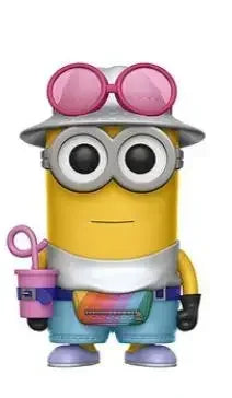 FUNKO POP Cattivissimo Me 3 Tourist Dave 418 #   Jerry 419 #   Soffice 420 #   Kyle 422 #   Giocattoli per bambini modello da collezione con action figure in PVC