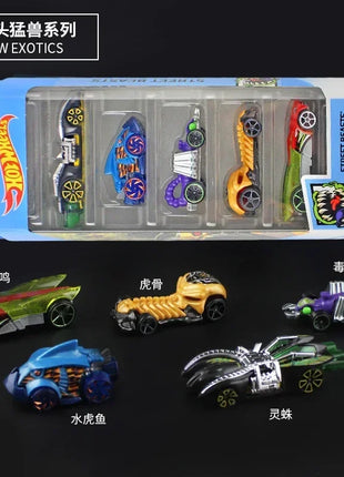 Hot Wheels Set 5 Auto Sportive 1:64 - Pack Modellini Metallo Pista