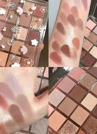 Palette Pearly Eyeshadow Glitter Earth Color Eyeshadows Shiny Eye Shadow Pallet Makeup Pigmentos Natural Cosmetic Free Shipping