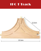 Nuova binario ferroviario in legno Tutti i tipi Biforcazione binario forcella Accessori per binari in legno di faggio adatti per binari in legno Thomos Giocattolo Regalo per bambini