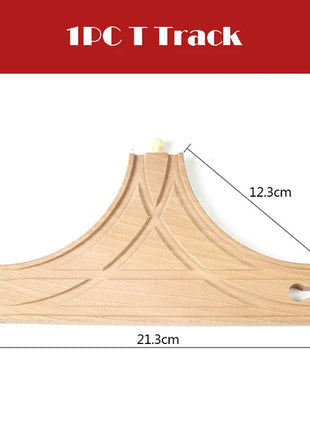 Nuova binario ferroviario in legno Tutti i tipi Biforcazione binario forcella Accessori per binari in legno di faggio adatti per binari in legno Thomos Giocattolo Regalo per bambini
