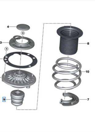 31336858239 31306791712 ammortizzatore anteriore tampone parapolvere in gomma per BMW MINI F30 F35 F46 F48 F49 G28