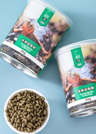 YUR KWAI Turtle Food - Pellets for Baby&Adult Turtles-High Protein,Easy Digest for Red-Eared Slider,Grass Turtle,Mud/Musk Turtle - Riparo82