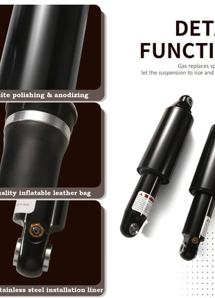 Kit sospensione pneumatica ammortizzatori (ammortizzatore regolabile) per Harley v-rod 2003-2017