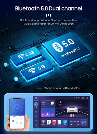 4G Universal 1 Din Car Multimedia Player 360 Rotatable Screen Autoradio Stereo Navi GPS WiFi Auto Radio Android Video Player Map - Riparo82