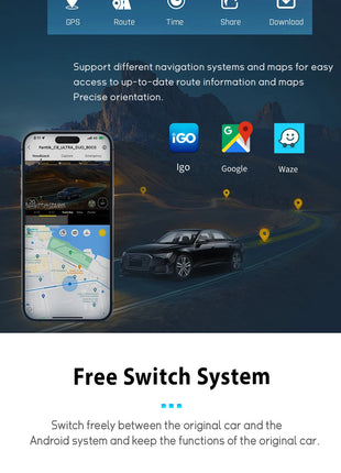 10.25" AutoRadio Android 14 Car Screen For Audi Q7 4L 2005-2015 Multimedia Wireless Carplay Stereo GPS Navigation 4G Audio DSP - Riparo82