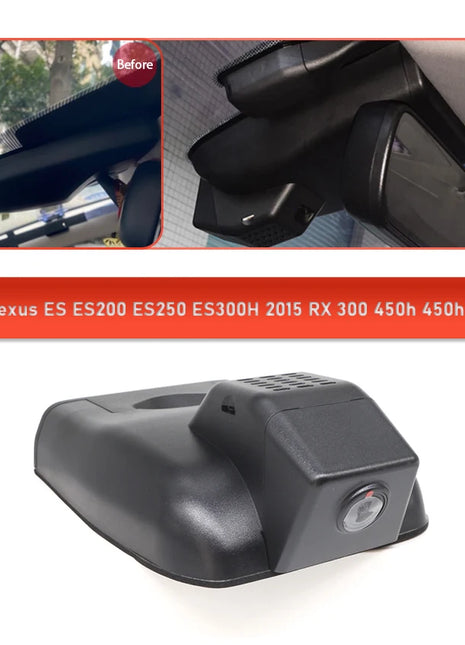 Dash Cam For Lexus NX 300H 350H RX 350 450H UX 250H ES ES200 ES250 ES300H LM LM300h GX IS UHD 4K Dashcam Car DVR Front and Rear - Riparo82