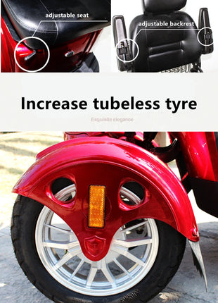 Travel 4 Wheels Elderly Electric Scooter Disabled Handicapped Mobility Scooter For Seniors - Riparo82