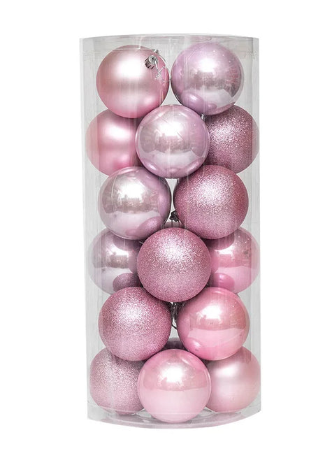 24PCS Palle Di Natale Ornamenti Per L'albero Di Natale Palle Di Natale Appeso Albero Pendenti Home Party Decor 2026 Regalo di Capodanno Noel Navidad - riparo82