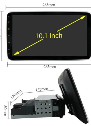 4G Universal 1 Din Car Multimedia Player 360 Rotatable Screen Autoradio Stereo Navi GPS WiFi Auto Radio Android Video Player Map - Riparo82