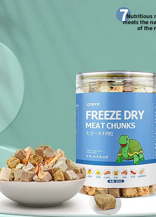 GEN CLIMB Freeze-Dried Shrimp Turtle Food - High Protein Aquatic Turtle Diet for Red-Eared Slider, Snapping Turtle&Pond Turtles - Riparo82