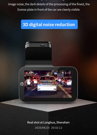HP car camera dash cam camera 2k HD night vision WiFi DVR video loop video parking monitoring car dashcam auto - Riparo82