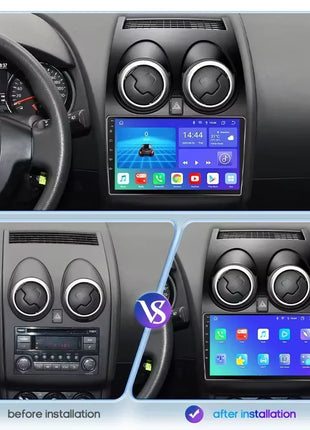 Hizpo 8G+128 AI Voice Car Radio Android Auto Multimedia For Nissan Qashqai J10 2006 2007 2008-2013 Carplay 4G 2din GPS autoradio - Riparo82