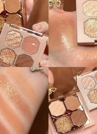 Palette Pearly Eyeshadow Glitter Earth Color Eyeshadows Shiny Eye Shadow Pallet Makeup Pigmentos Natural Cosmetic Free Shipping - Riparo82