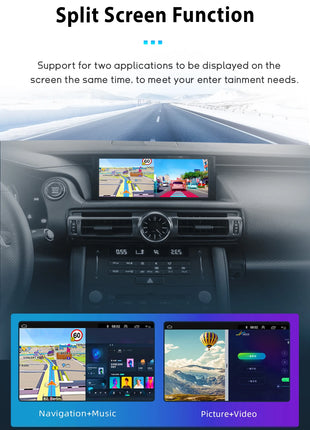 AutoRadio Android14 Wireless Carplay Car For Lexus IS RC 200 250 300 350 200T 300h Multimedia Player Navigation GPS Stereo Audio - Riparo82