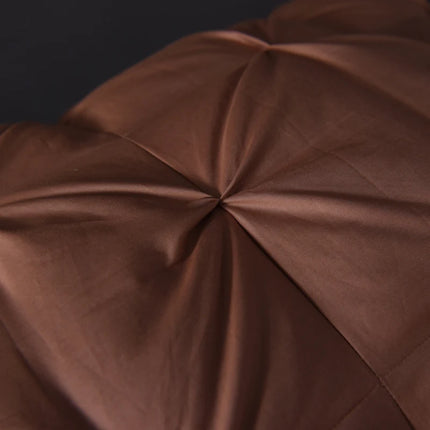 Luxury 100% Goose Down Feather Stuffed Pillows Pinch Pleat Design Neck Protection Bed Pure Cotton Cover Cushion for Sleeping