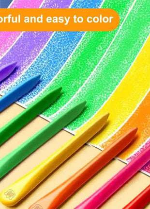 12/24/36/48Colors Plastic Plastic Crayon 12/24/36/48Colors Not Dirty Hands Colored Crayon Washable Erasable Wax Pencil Students