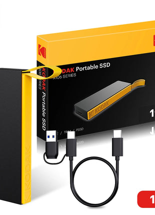 KODAK X106 SSD 1TB ssd unità esterna Disco rigido 2TB USB3.1 SSD esterno portatile 256B 512GB 1TB per laptop Smartphone PS4