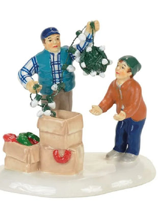 Casa natalizia in resina luminosa Casa per auto di Babbo Natale Decorazione per garage per le vacanze rurali Decorazione per il desktop Statua Regalo di Natale