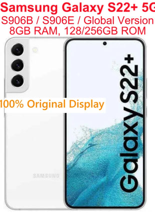 Samsung Galaxy S22 + 5G S906E S906B Versione globale S22 Plus Originale 6.6 "AMOLED ROM 128/256 GB RAM 8 GB NFC Android Cellulare - riparo82
