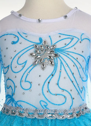 Disney Elsa Anna Abiti da principessa Ragazze vestono Bambini Cosplay Frozen Snow Queen Costumi Carnevale Festa di compleanno Abiti fotografici