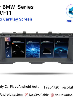 Uckazy 8 Core Wireless Carplay AutoRadio Android 14 For BMW 5 Series F10 F11 2010-2016 CIC NBT Car Multimedia Screen Player GPS Navigation Stereo Carplay Audio - Riparo82