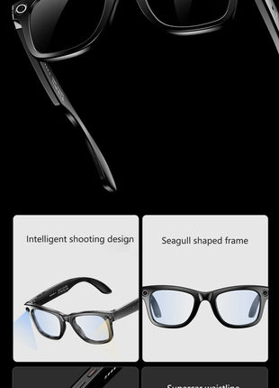 Xiaomi AI Smart Glasses with Camera Sunglasses Mini Camera Video Recorder Wireless Bluetooth Call Anti-blue Glasses for Man Wome - Riparo82
