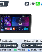 Podofo 6+128G Android 2Din Autoradio for Audi A3 2008-2012 Wireless CarPlay 9