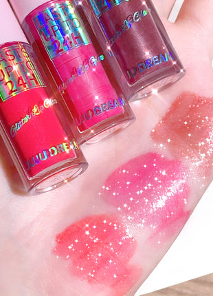 Flowing light Glitter Lip Glaze Long Lasting Lip Gloss Waterproof Liquid Lipstick Makeup Lip Oil Lip Tint Moisturizing - Riparo82