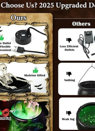 Halloween Decoration Room Decoration Magic Floating Bottle Wizard Bowl Diffuser Spooky Ghost Props Indoor Home Bar Decor - Riparo82