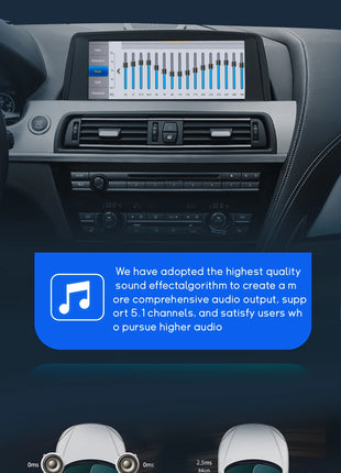 10.25 "Android 14 Wireless Carplay AutoRadio For BMW 6 Series F06 F12 F13 CIC NBT Radio Multimedia Audio GPS Screen Stereo 4GDSP - Riparo82