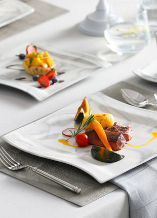 MALACASA FLORA 30/60 pezzi Set di stoviglie in porcellana di marmo con 12 * piatto per la cena, piatto da Dessert, piatto da minestra, tazze e piattini Set di piatti piatti ceramica set - riparo82