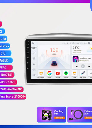 Hizpo 9 Inch for Lancia Ypsilon 2006 - 2011 Wireless Carplay Android Auto Car Multimedia Player Autoradio Electronic Ddevices 4G