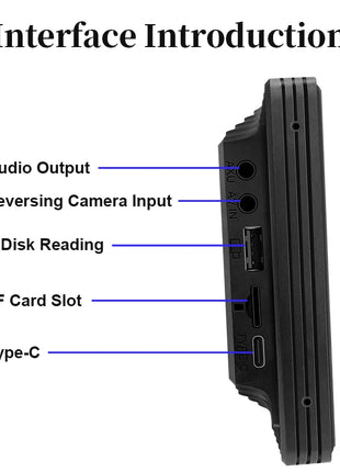 10.26"  Car Mirror Radio Multimedia Video Player Universal Wireless Carplay Android Auto Screen With Bluetooth AUX USB - Riparo82