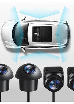 Car Camera 360 Degree 1080P Night Vision WDR Technology 4 Camera Car 360 Panorama cam Kit for Car Android Ardio - Riparo82