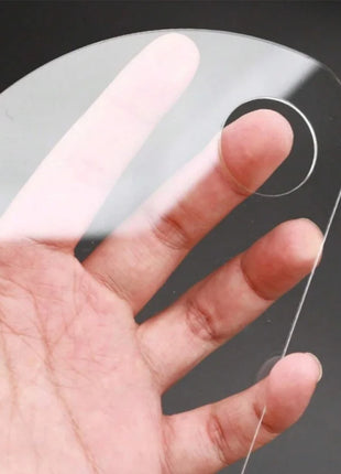 Clear Acrylic Makeup Mixing Palette Portable Multifunction Cosmetic Foundation Art Blending Palette for Eyeshadow Lipstick Nail - Riparo82