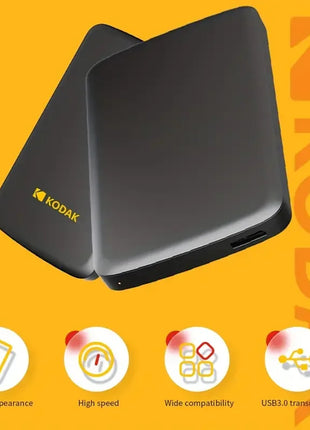 KODAK P150 Disco rigido esterno portatile da 2,5" 1TB/500GB USB 3.0 - Trasmissione veloce per PC, laptop, smartphone e archiviazione
