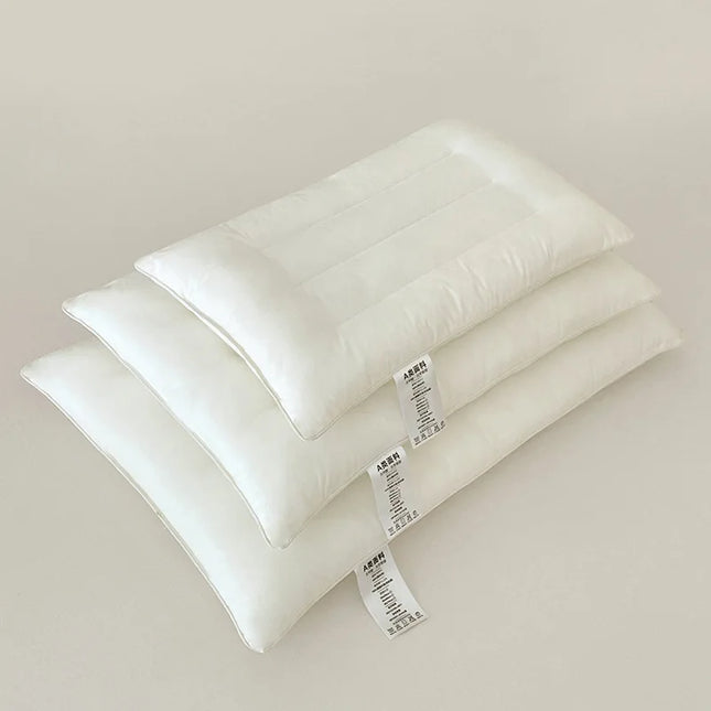 Soft Low Neck Pillow Help Sleep and Protect The Pillow Neck Household Soybean Fiber SPA Massage Pillow for Sleeping Almohada 이불