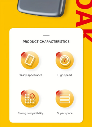 KODAK P150 Disco rigido portatile HDD esterno da 500 GB 5 Gbps HDD da gioco USB 3.0 ad alta velocità 130 MB/s da 2,5 pollici per PS5/PS4/Switch/Laptop