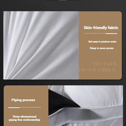Sleeping Pillows Comfortable Pillows for Sleeping 5-star Hotel Pillow Three-dimensional Soft Bilateral Washed Solid Color Pillow