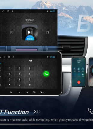 Podofo 7 '' 1Din Android Car Stereo Radio 4core Carplay Android Auto Bluetooth FM EQ USB WIFI GPS Navigation Autoradio Player - Riparo82