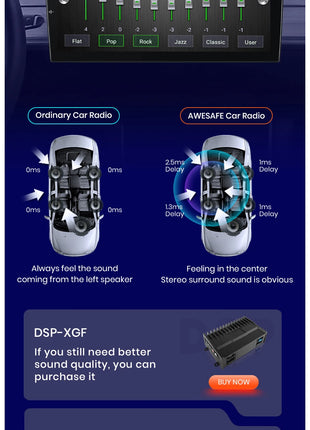 AWESAFE PX9 Car Radio Autoradio for Audi A3 8P 2003 - 2013 Wireless Carplay Screen Android Auto Stereo GPS France - Riparo82