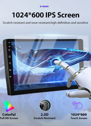 Podofo 6+128G Android 2Din Autoradio for Audi A3 2008-2012 Wireless CarPlay 9" IPS Screen Car Radio GPS Navigation Stereo Wifi - Riparo82