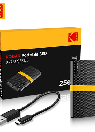 Kodak X200 SSD portatile 1TB 512GB 256GB USB 3.1 Tipo C Disco rigido esterno Gen 2 Disco rigido Unità a stato solido per laptop MacBook