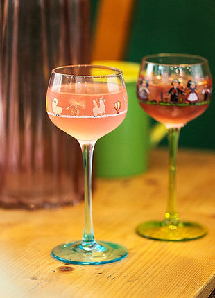 Calice per piccole persone in stile Alsace Bicchieri da vino Decorazioni per la casa Bicchiere da vino adatto per compleanni, Natale e regali di nozze 6 (fl.oz) - riparo82