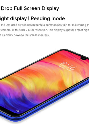 Originale Xiaomi Redmi Note 7 Smartphone 4G 64G/6G 64G Snapdragon 660AIE Android cellulare 48.0MP + 5.0MP fotocamera posteriore cellulare - riparo82