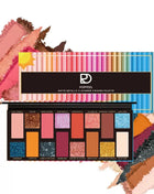 16 Colors of Dazzling Eyeshadow Pink Glitter Collision Blue Green Smoke Pearl Diamond Texture Multi Style Makeup Palette - Riparo82