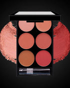 6-color blush and contouring all-in-one palette, pearlescent matte powder makeup palette - Riparo82