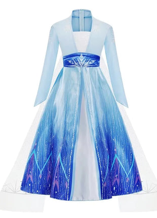 Abito Elsa per ragazze Costume Elsa Regina delle nevi Anna Abito Cosplay Festa di compleanno Bambini Carnevale Ragazza Costume di Halloween